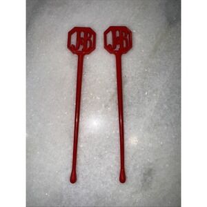 Vintage Lot Of 2 J&B Swizzle Sticks